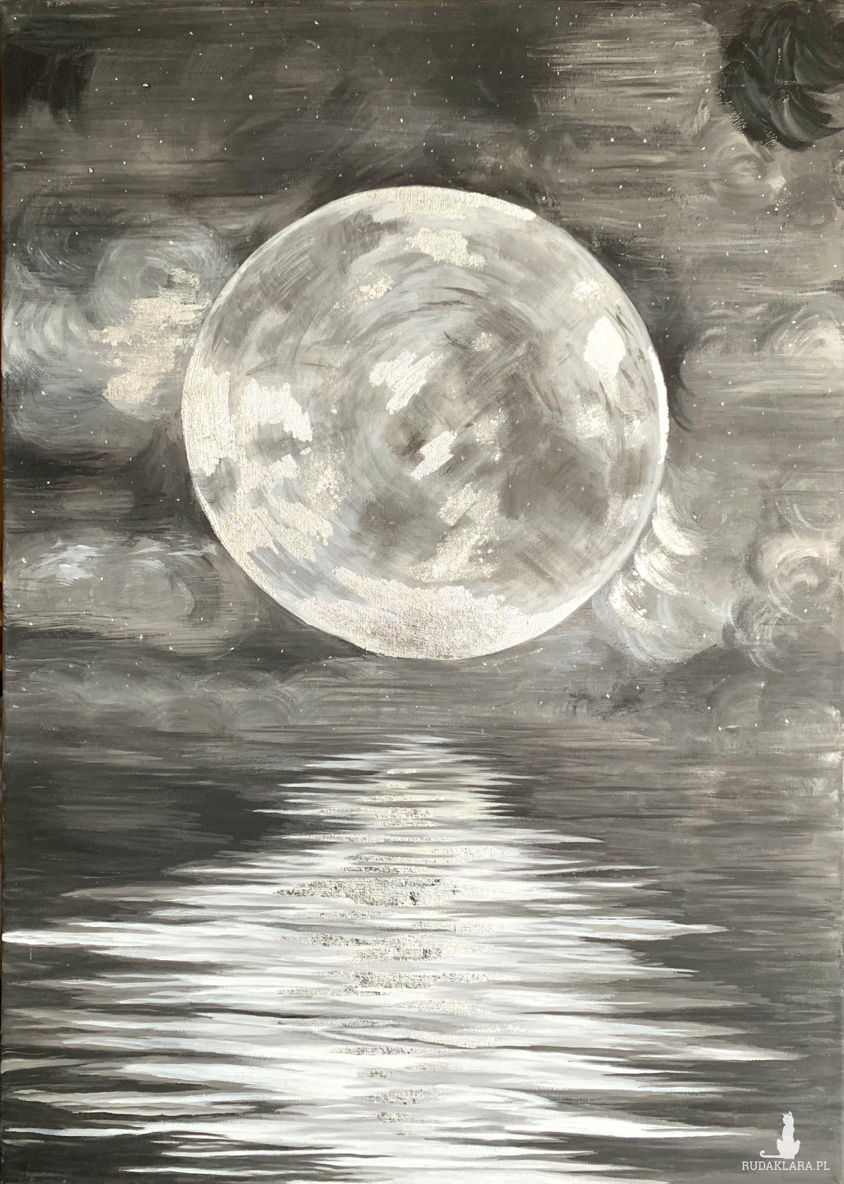 Obraz akrylowy "Księżyc nad wodą"